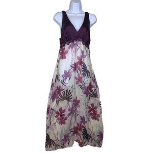Gilligan O'Malley Women Size S Slip Dress Sheer Purple Nightie Romantic Feminine